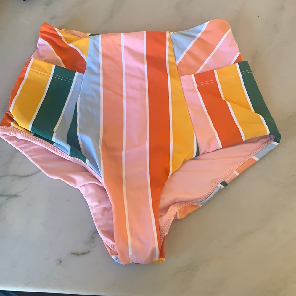 lolli & ban.dō color wheel high waisted bottoms.